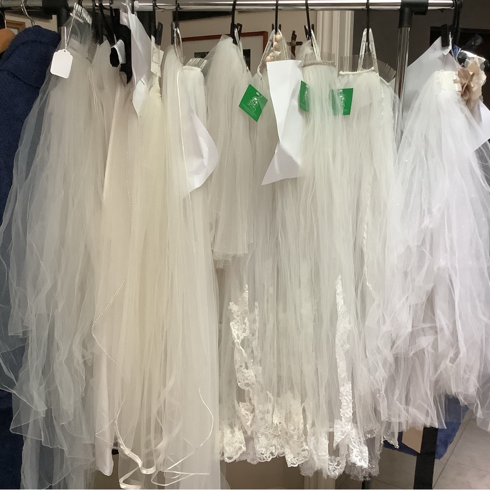 Assortment of Veils available Various lengths & details Price range $25-$200